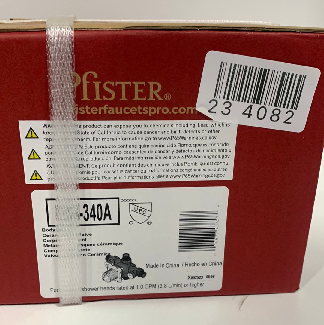 Pfister 1/2 Inch Mixing Rough In Valve with Service Stops