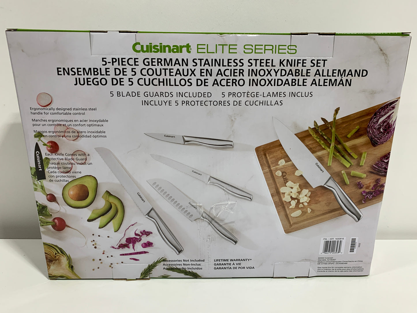 Used Cuisinart 5-Piece Stainless Steel Hollow Handle Cutlery Set