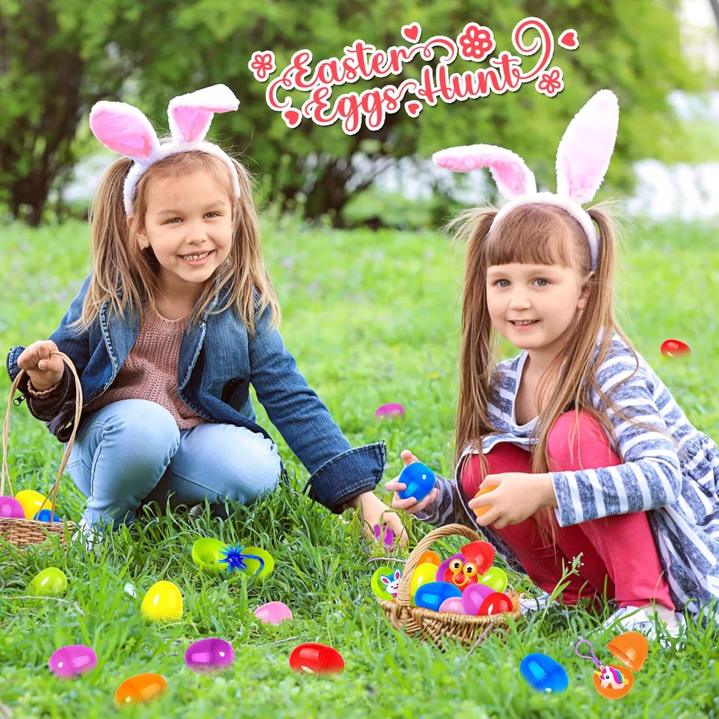 100PCS Prefilled Easter Eggs with Toys for Easter