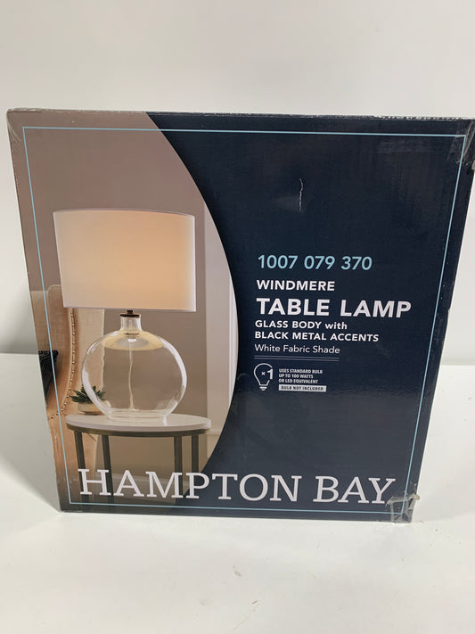 Windmere 21.5 in Clear Glass Table Lamp