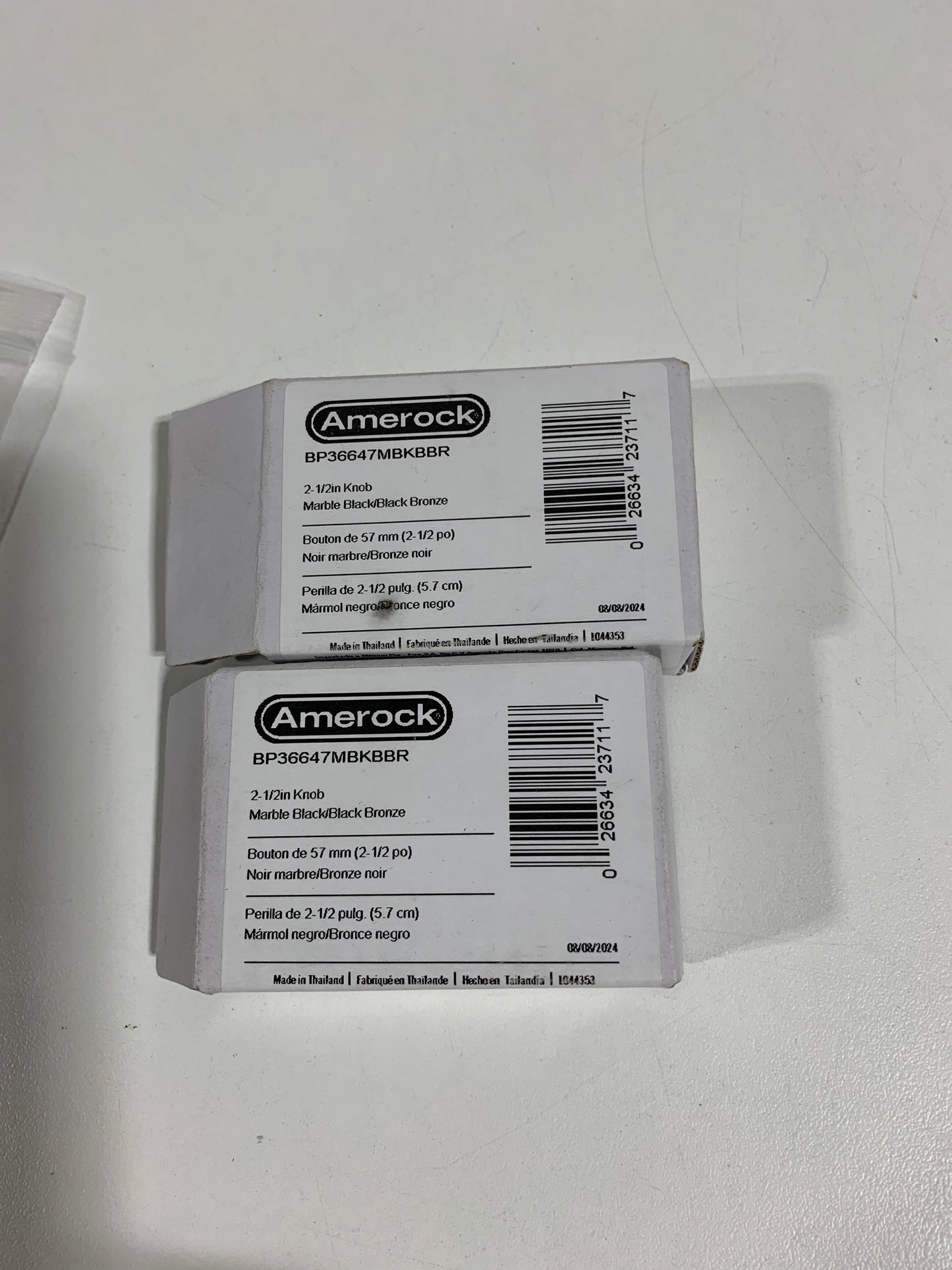 2 London 2-1/2 in. (64mm) Modern Polished Nickel/Black Chrome Bar Cabinet Knob