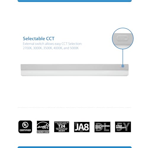 UCB Series 33-inch White Selectable LED Under Cabinet Light