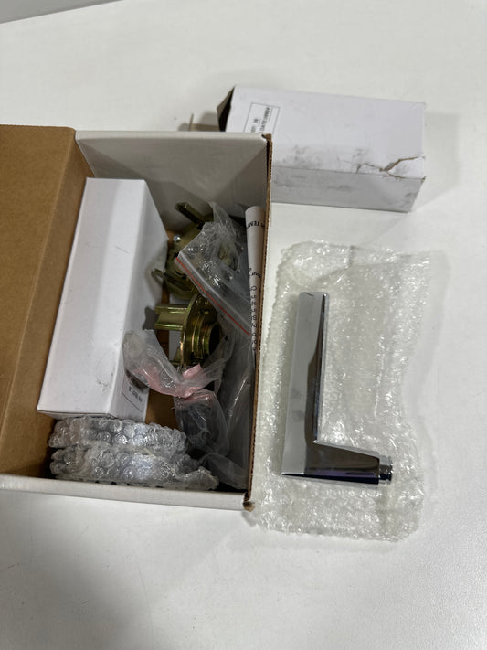 Omnia 925MD/238F.PA26 Passage Leverset with Modern Rosette From the Prodigy Collection Polished Chrome Plated