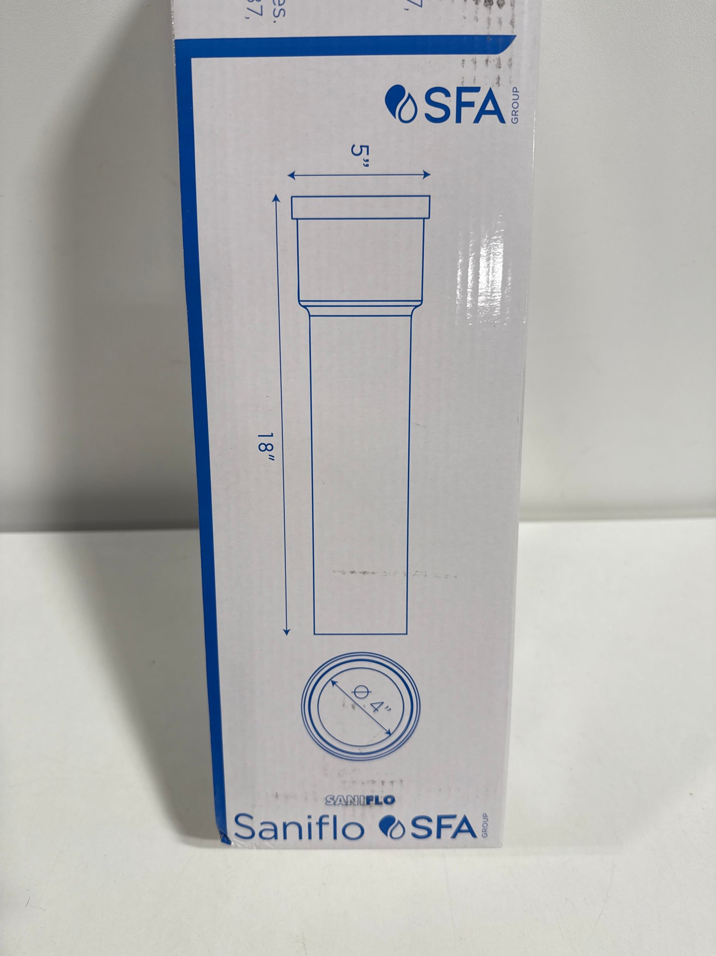 Saniflo 030 Extension Pipe to Connect Between Toilet and Macerator Rough Plumbing Pipe