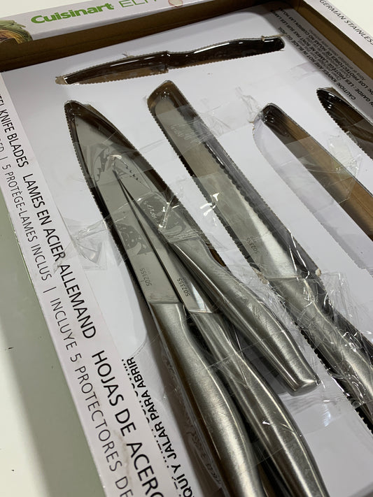 Used Cuisinart 5-Piece Stainless Steel Hollow Handle Cutlery Set