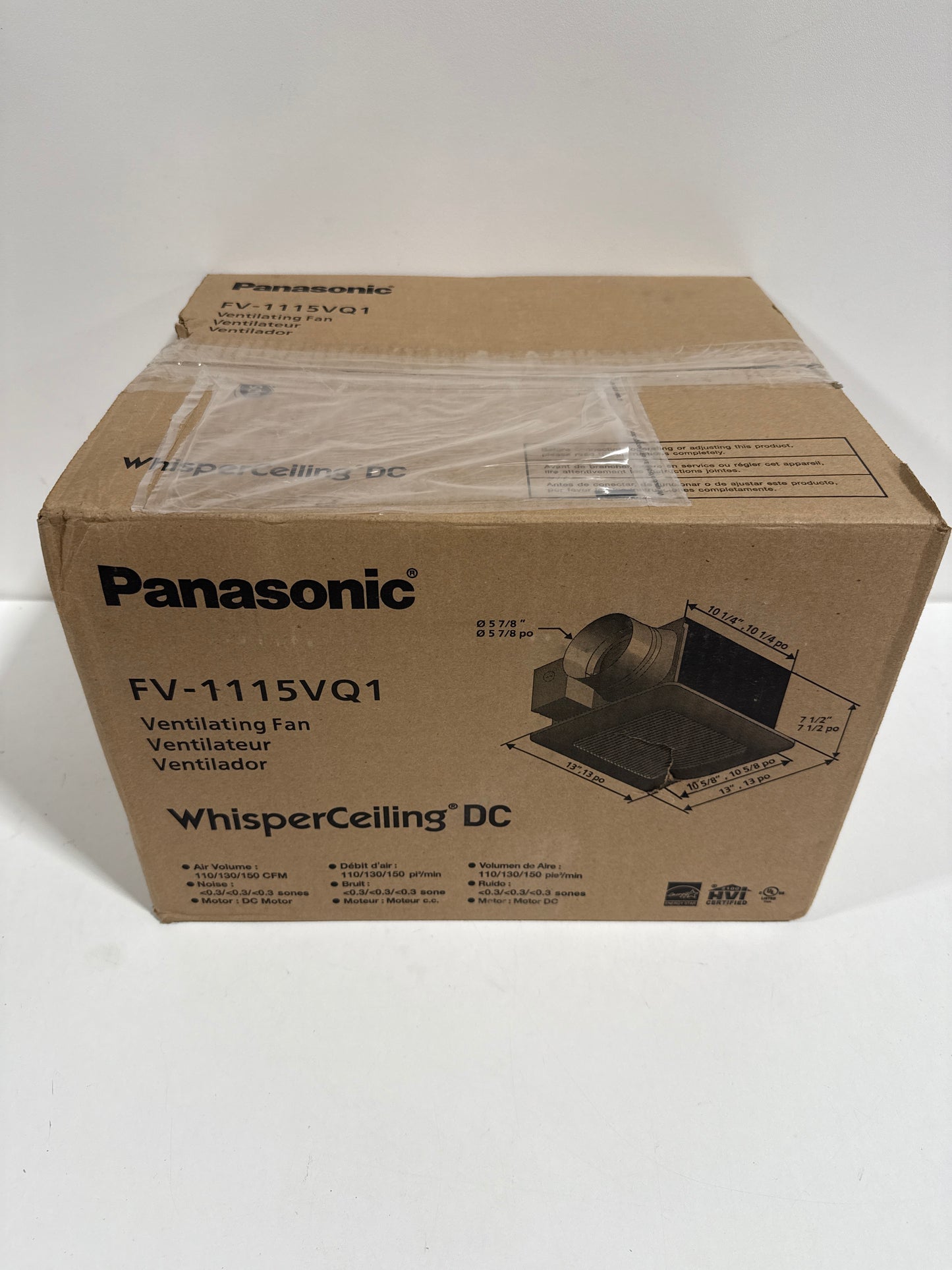 Panasonic FV-1115VQ1 WhisperCeiling DC Ventilation Fan