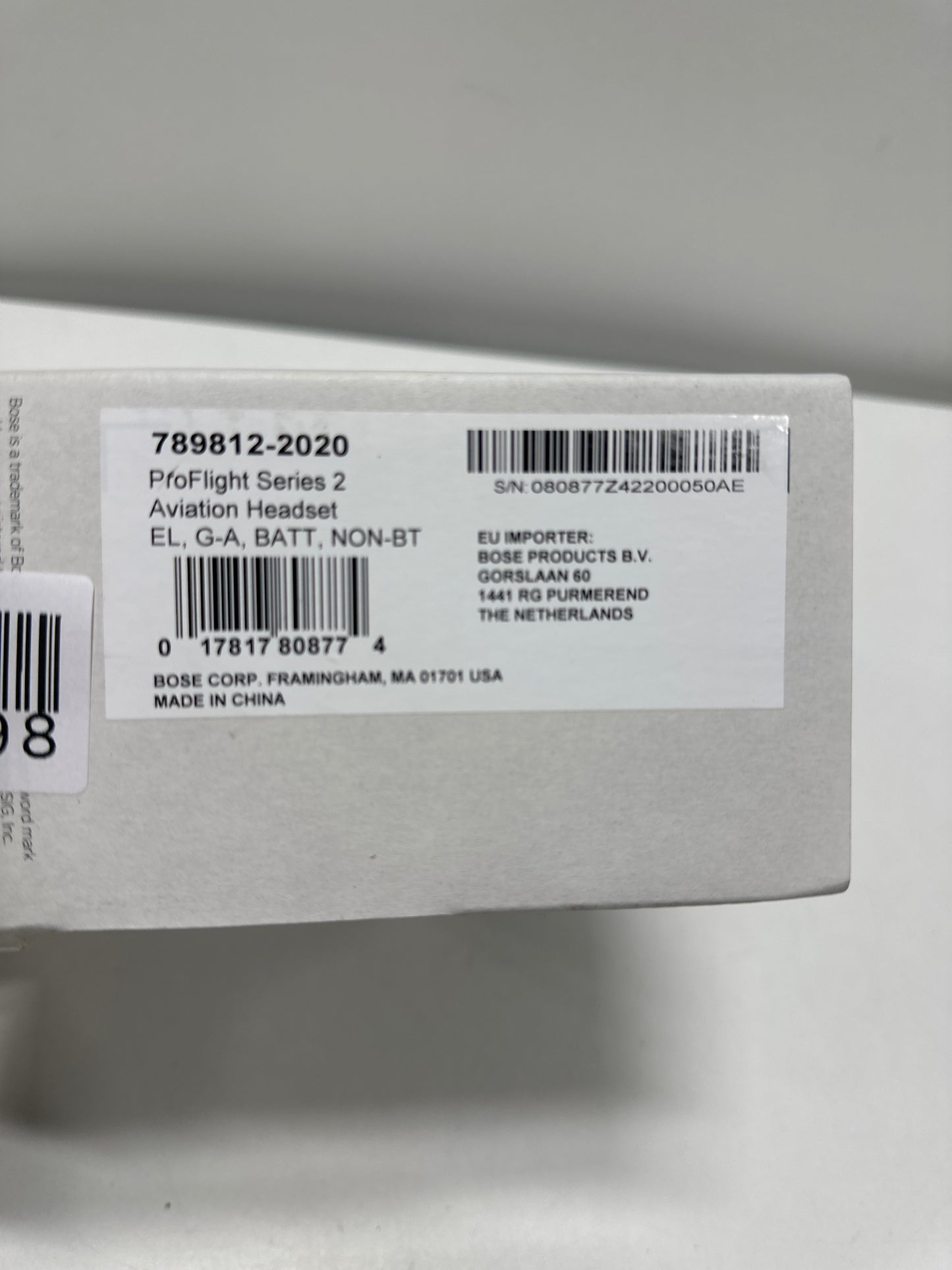 Used Bose - ProFlight Series 2 Noise-Cancelling in-Ear Aviation Headset with Dual Plug - Black