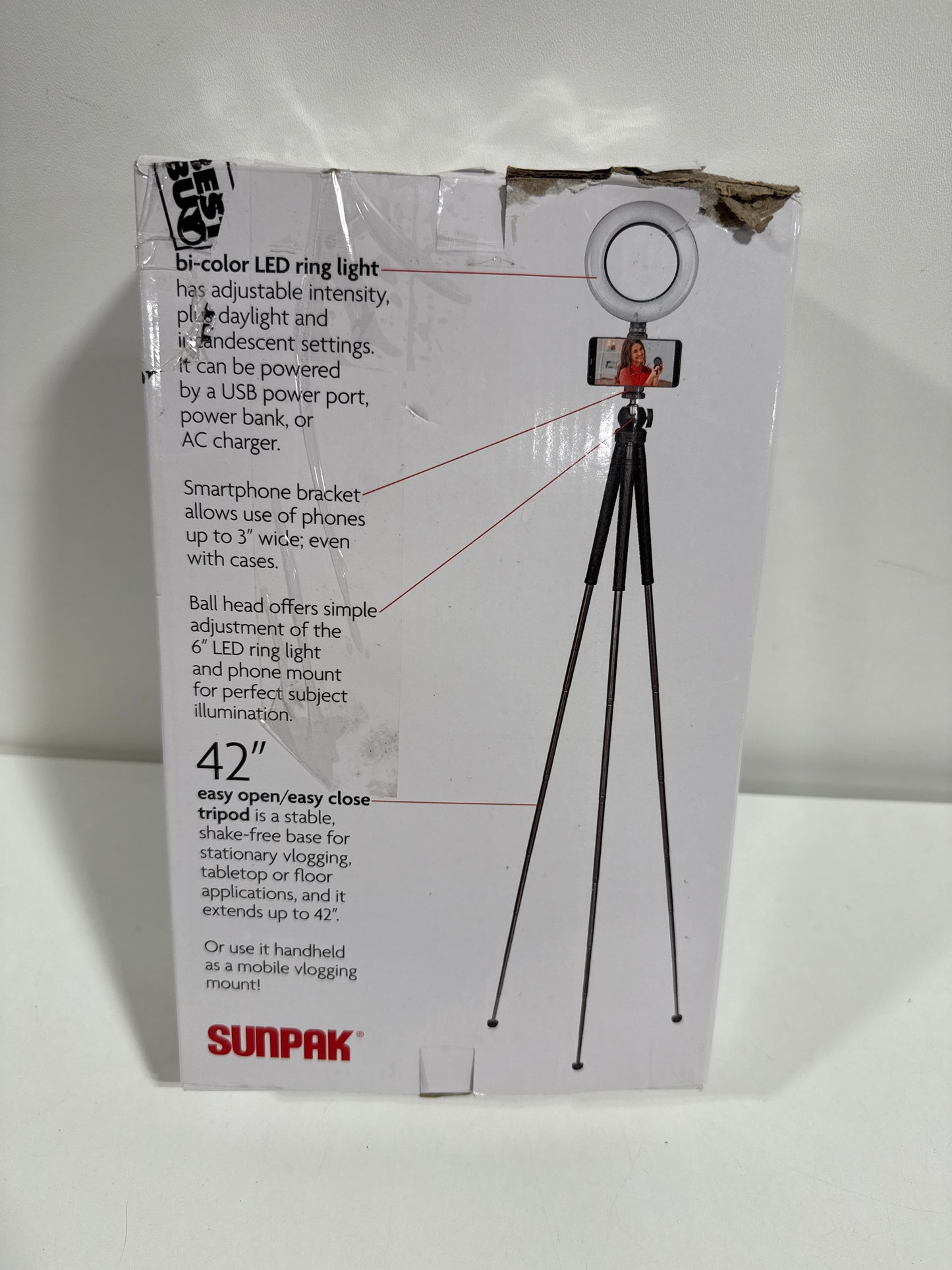 Sunpak - Portable Vlogging Kit for Smartphones - Black