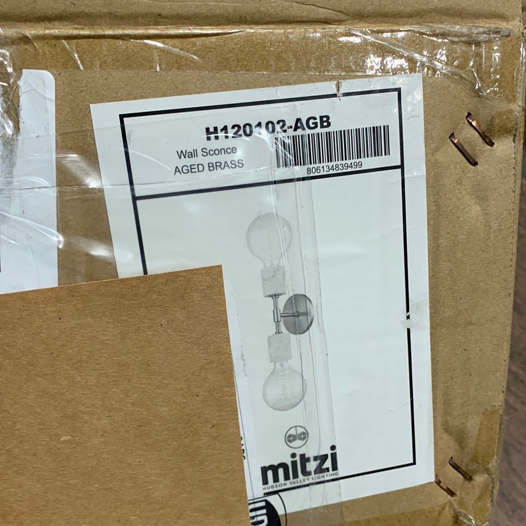 Mitzi Asime 21 Inch Wall Sconce Asime - H120102-AGB - Mid-Century Modern