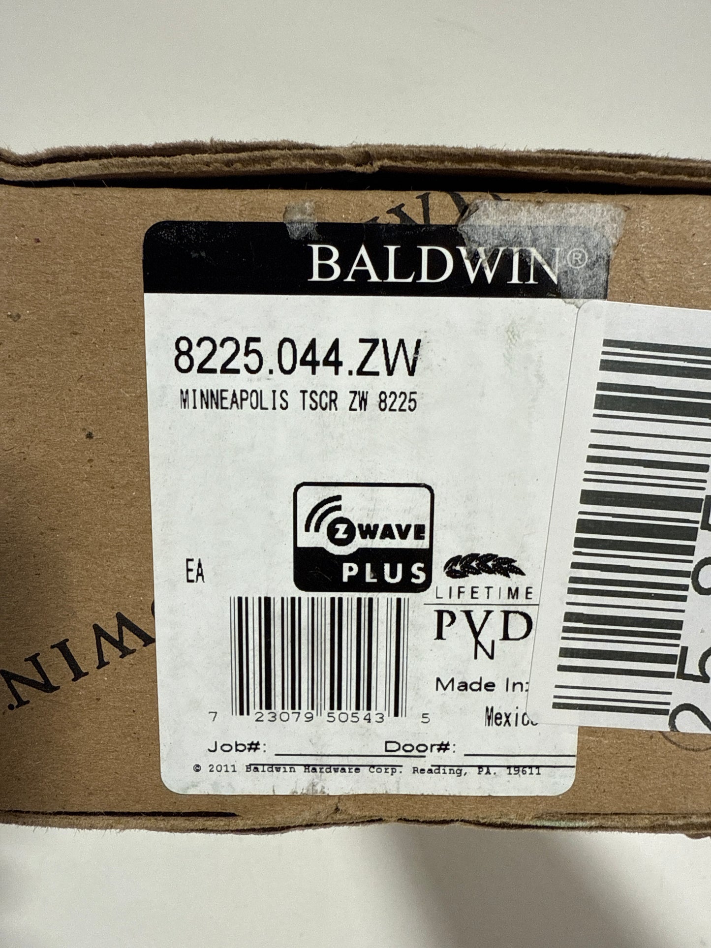 Baldwin 8225.ZW Touchscreen Minneapolis Z-Wave Deadbolt Lifetime Satin Brass Door Hardware Deadbolts Keyless Entry Deadbolts