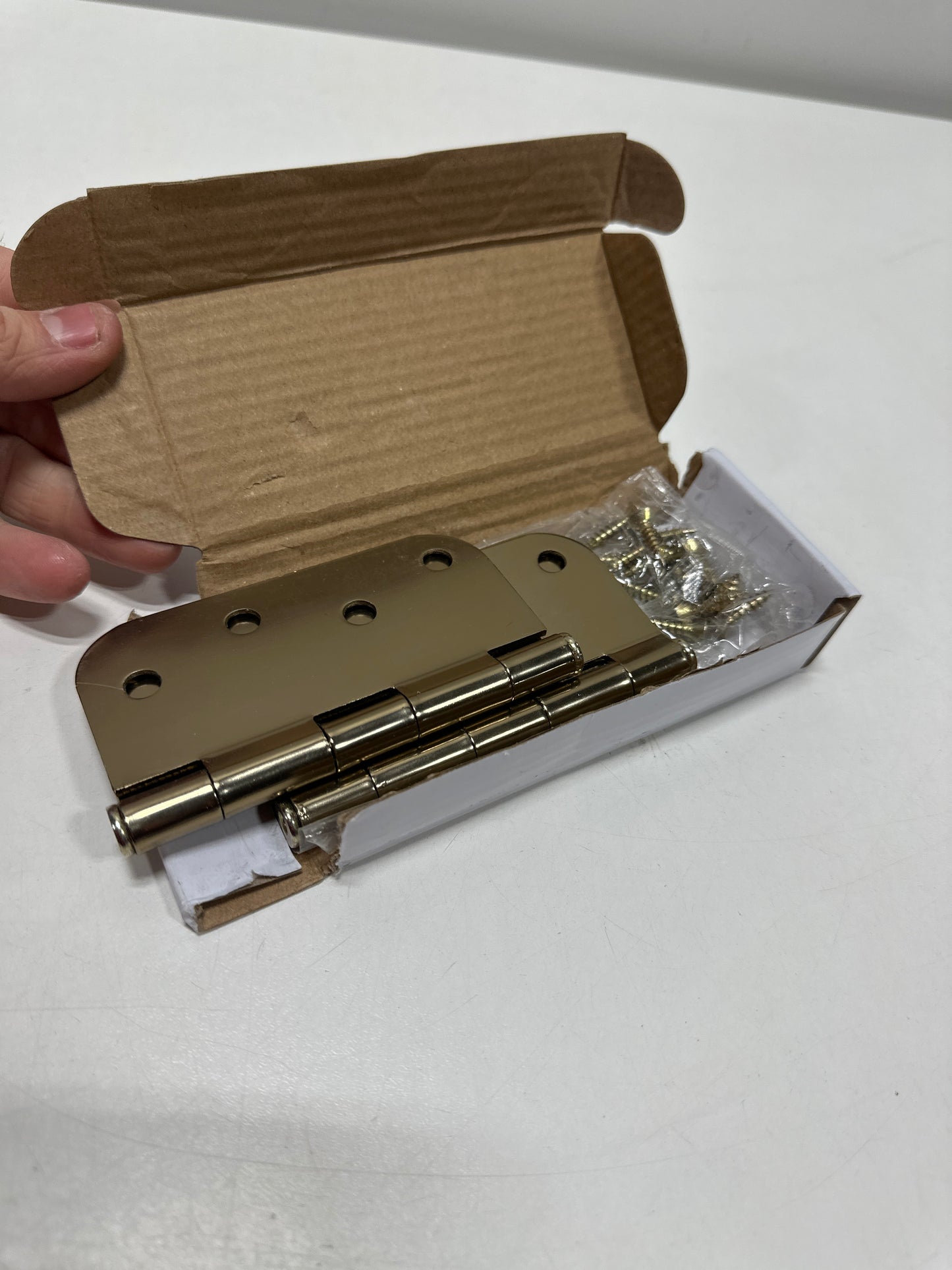 Emtek 4’’ x 4’’ Plain Bearing 5/8’’ Radius Corners Mortise Hinge - Pair - *Tools Hardware & Misc