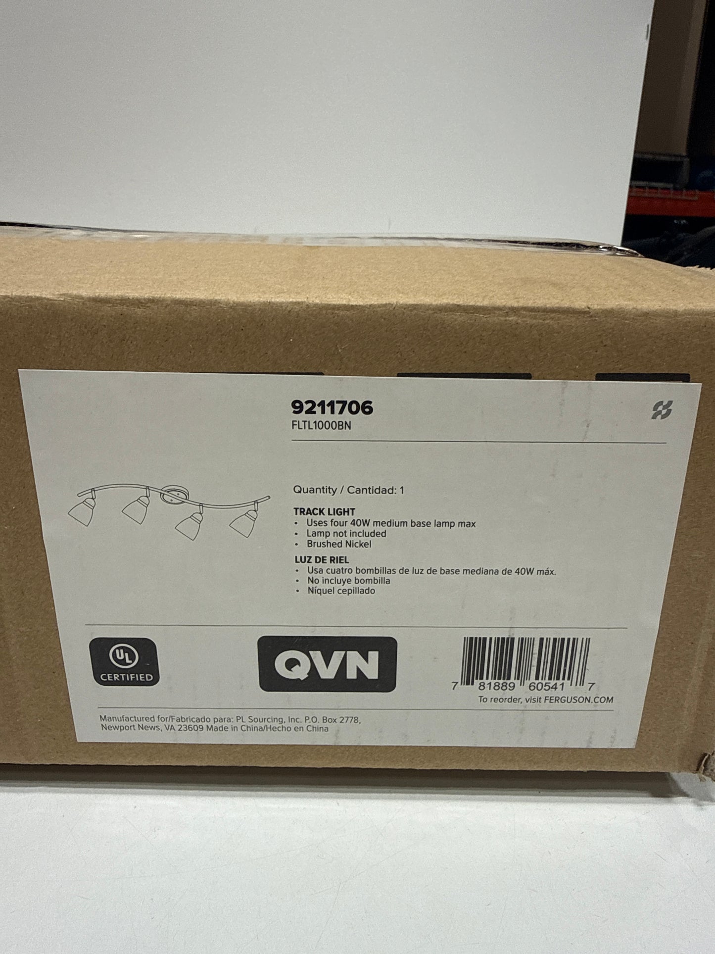 Miseno ML14279 4 Light 36’’ Wide Fixed Rail Multi Light Ceiling Fixture - Brushed Nickel - *Lighting & Electrical