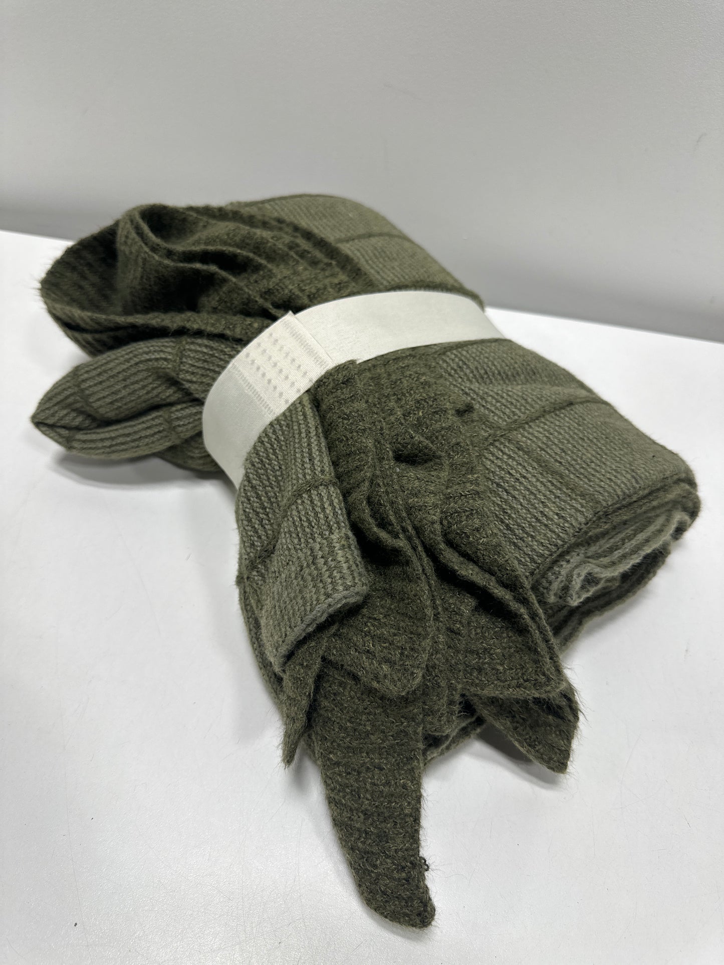 50’’x60’’ Windowpane Plaid with Ruffle Throw Blanket Green - Threshold™ Designed with Studio McGee - *Bedding