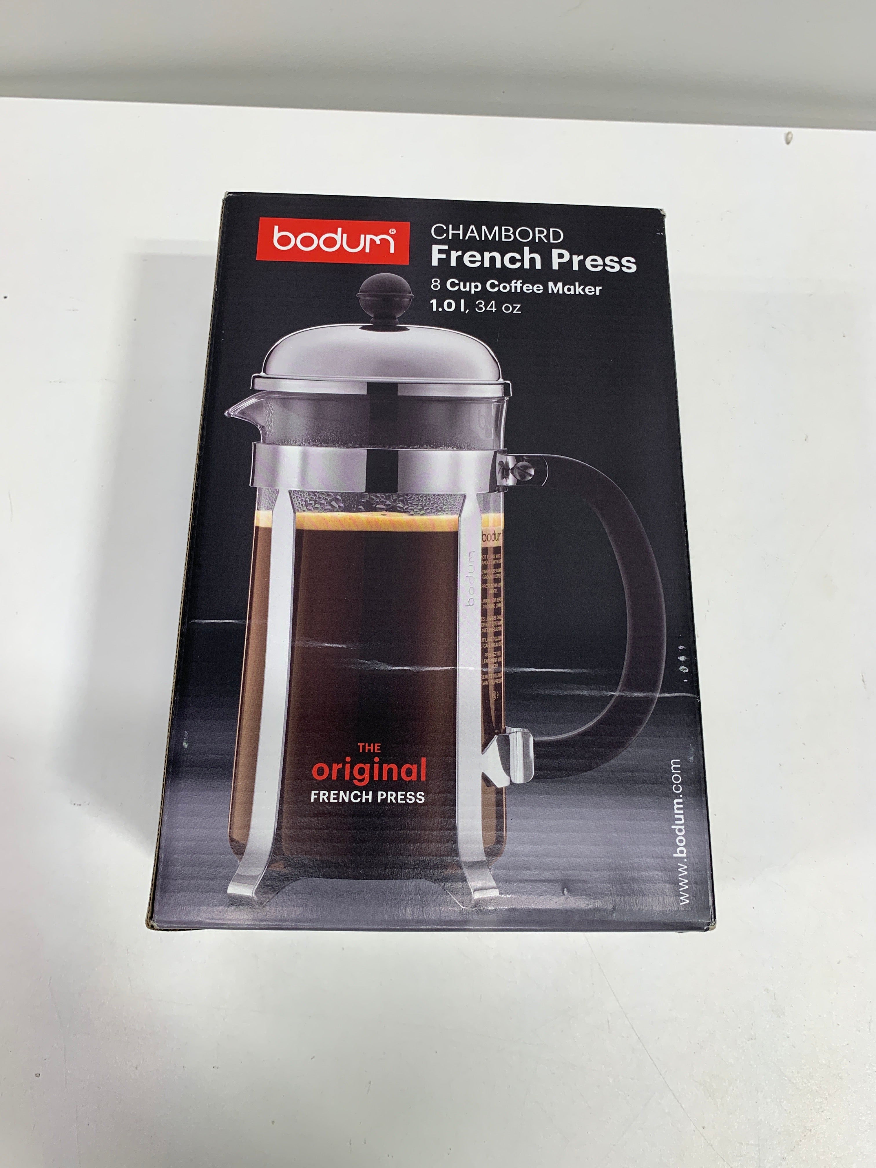 Bodum Chambord French Press Coffee Maker, Chrome