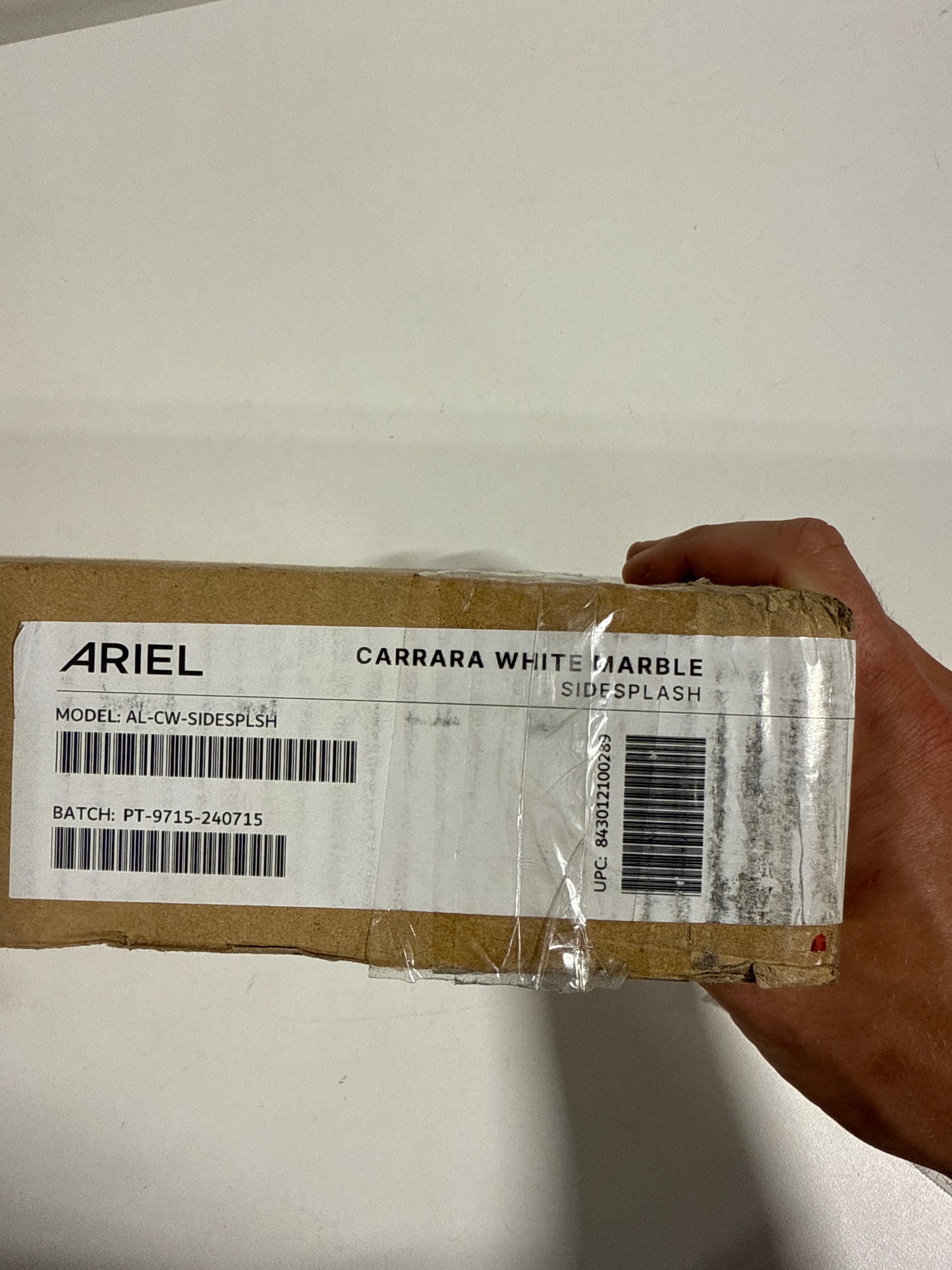 Ariel Ariel 21-3/16" Marble Vanity Side Splash