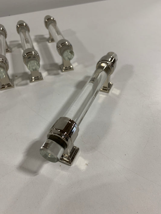 Amerock BP36654CPN Glacio Cabinet Pull 3-3/4 Bright Nickel