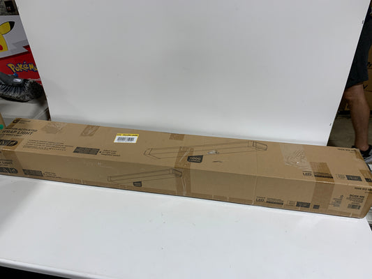 1-Pack 4 ft. White Integrated LED Wrap Light with Motion Sensor and Adjustable CCT plus Night Light at 4000 Lumens