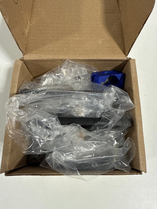 Emtek Helios Right Handed Privacy Door Lever Set with Modern Rectangular Rose