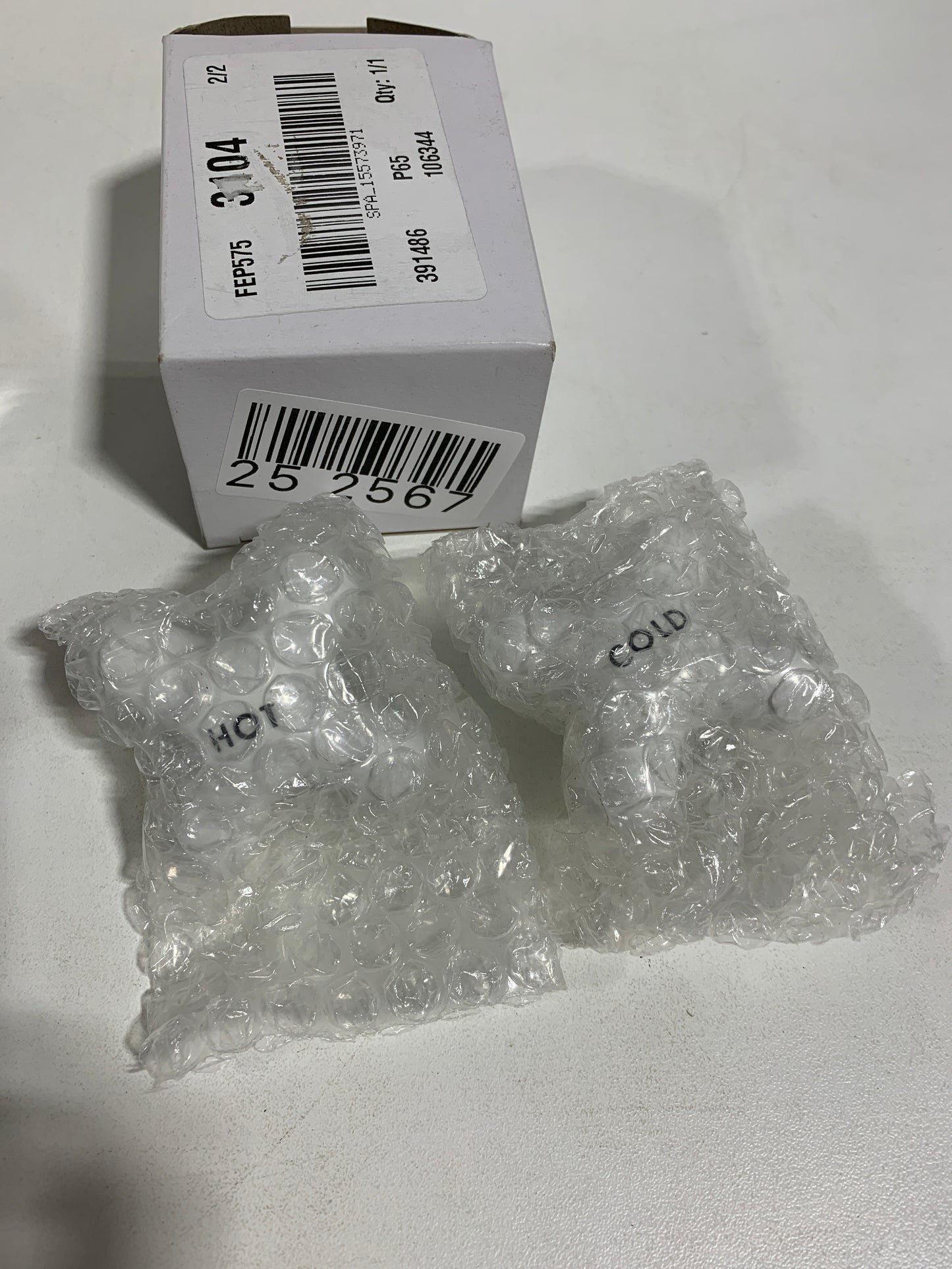 Signature Hardware 900867 Small Porcelain Cross Handles - Pair of 2 Chrome Bath and Shower Parts Shower Trim Parts Handles
