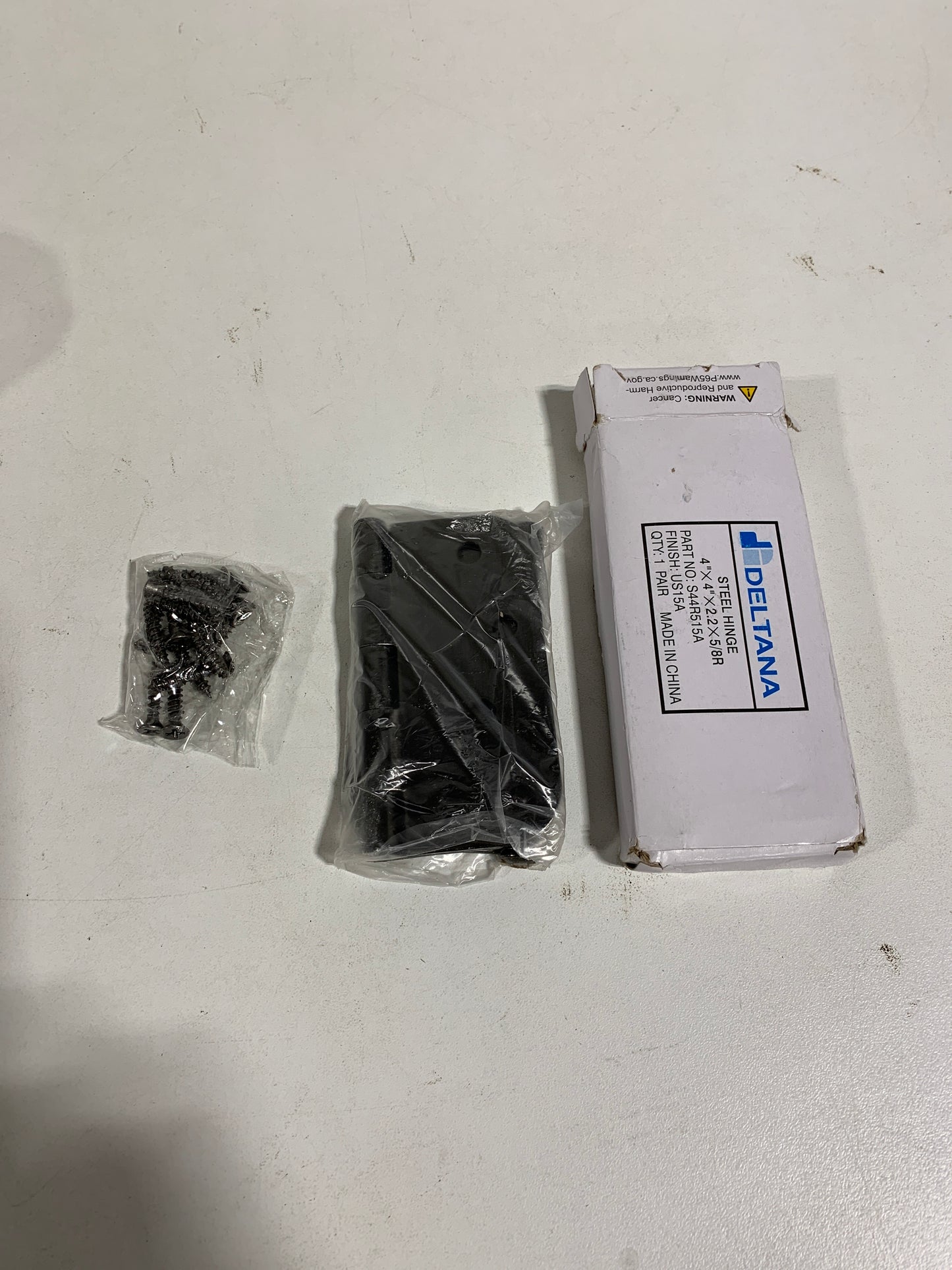 3 Deltana S44R5 4" X 4" Plain Bearing 5/8" Radius Corners Mortise Hinge - Pair Antique