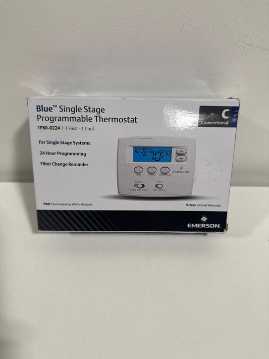 Used White-Rodgers 1F80-0224 Digital 24 Hours Programmable Thermostat