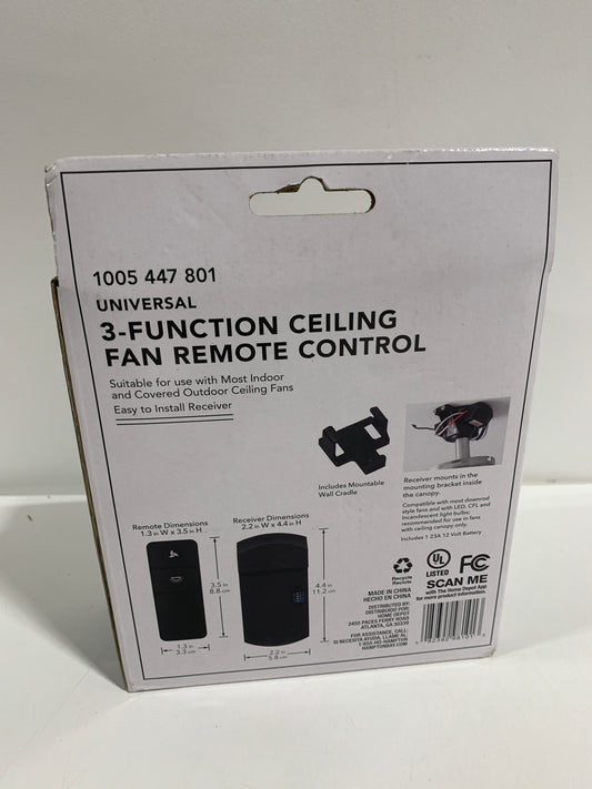 Universal Basic on/Off Ceiling Fan Remote Control (Damp Rated)