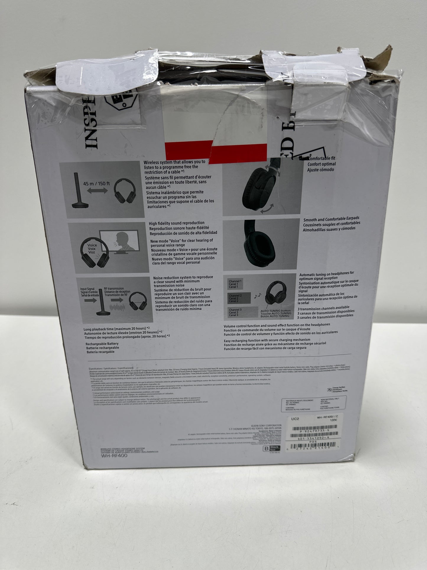 Sony WH-RF400 Wireless Over-Ear Home Theater Headphones