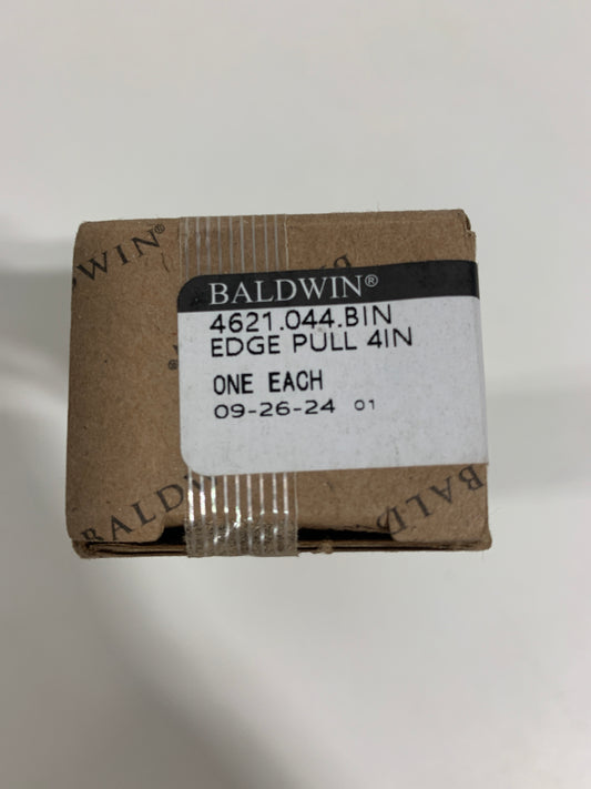 Baldwin 4621.BIN Edge Pull 4 Inch Center to Center Finger Cabinet Pull