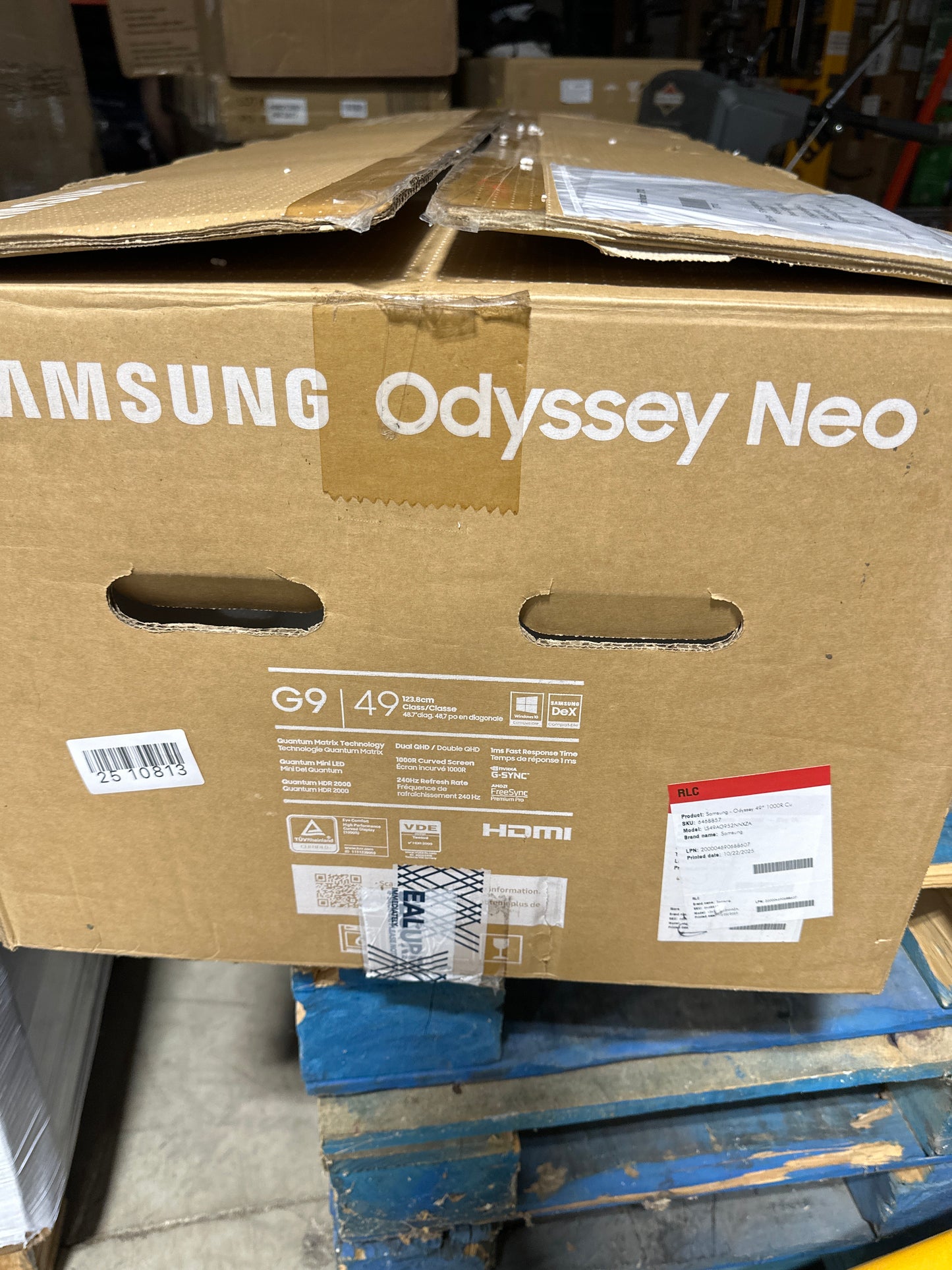 For Parts Samsung Odyssey Neo G9 49' LS49AG952NNXZA 5120 X 1440 (2K) 240Hz 1ms (GTG) FreeSync Premium Pro G-Sync Compatible