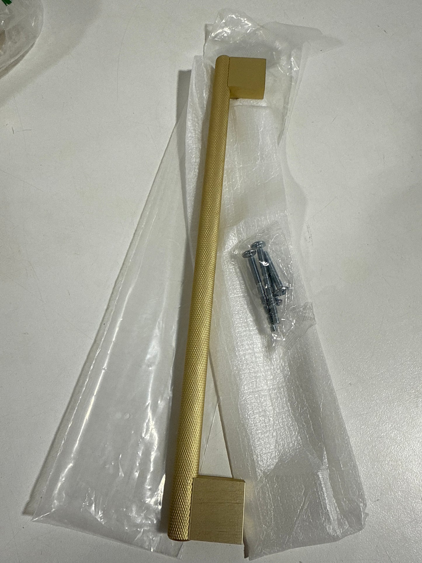 ROMATEE 10 Pack 10 Inch Hole Center(254mm) Gold Knurled Cabinet Pull Kitchen Cabinet