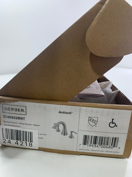 Gerber D300922T Deck Mounted Roman Tub Filler Trim from the Antioch Collection Brushed Nickel Faucet Roman Tub Double Handle