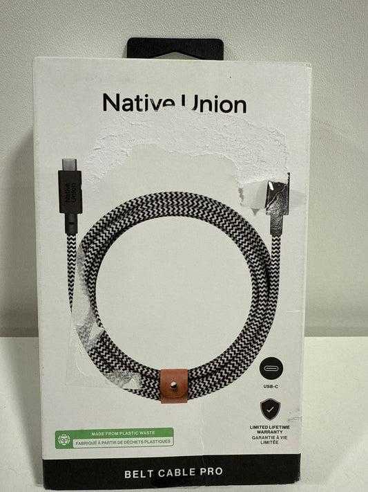 Native Union 8' USB-C 240W Belt Cable - Zebra