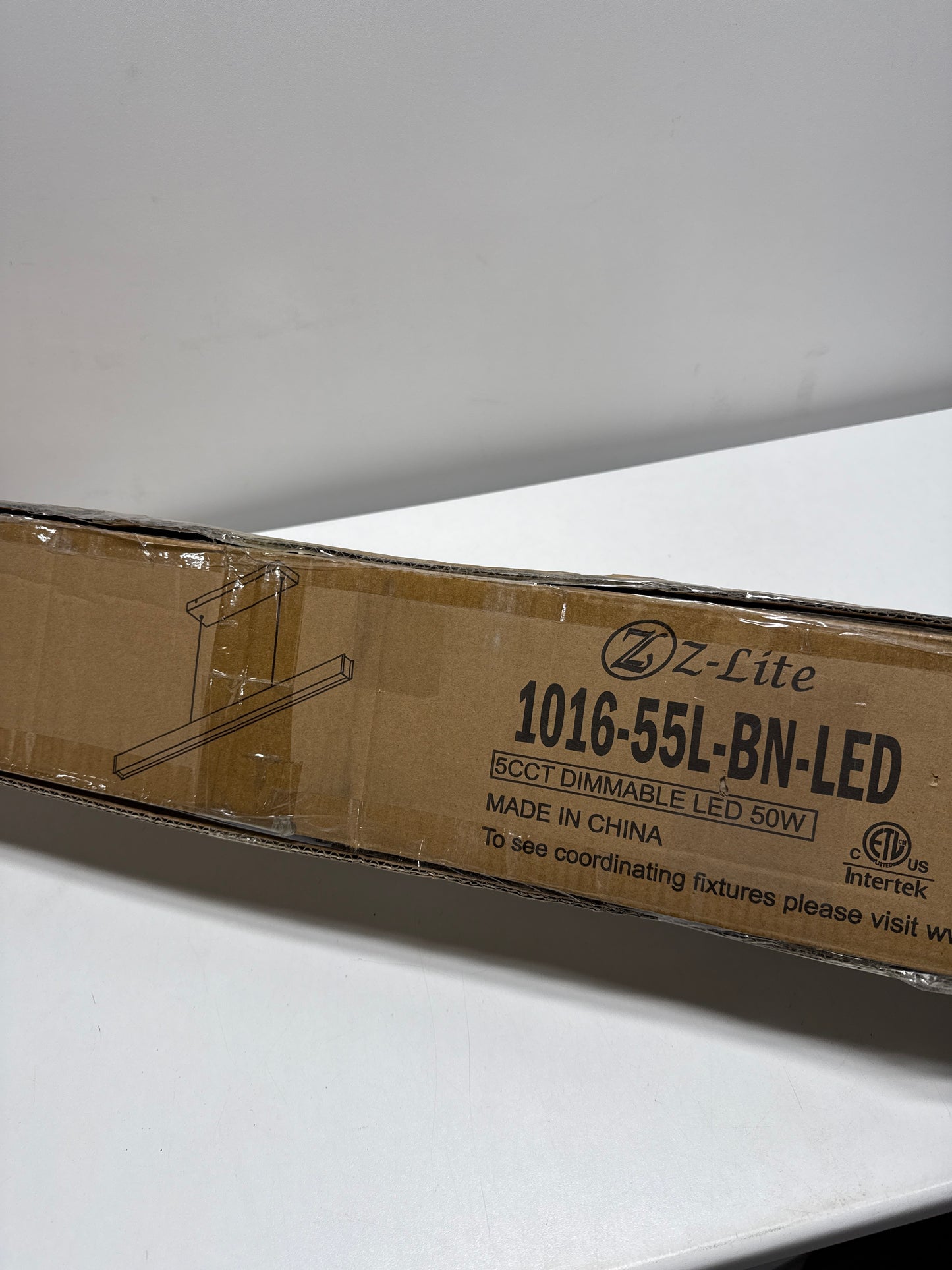 Z-Lite 1016-55L-LED Hudson 55" Wide Linear Chandelier Brushed Nickel Indoor Lighting Chandeliers