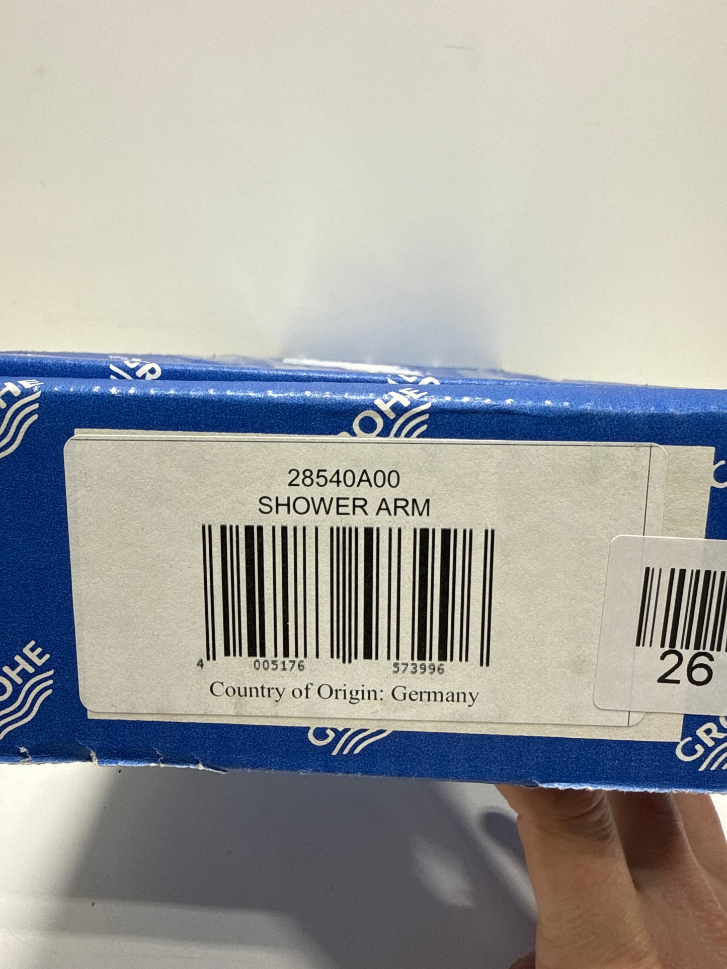 Grohe 28 540 Rainshower 16" Shower Arm with Flange Hard Graphite