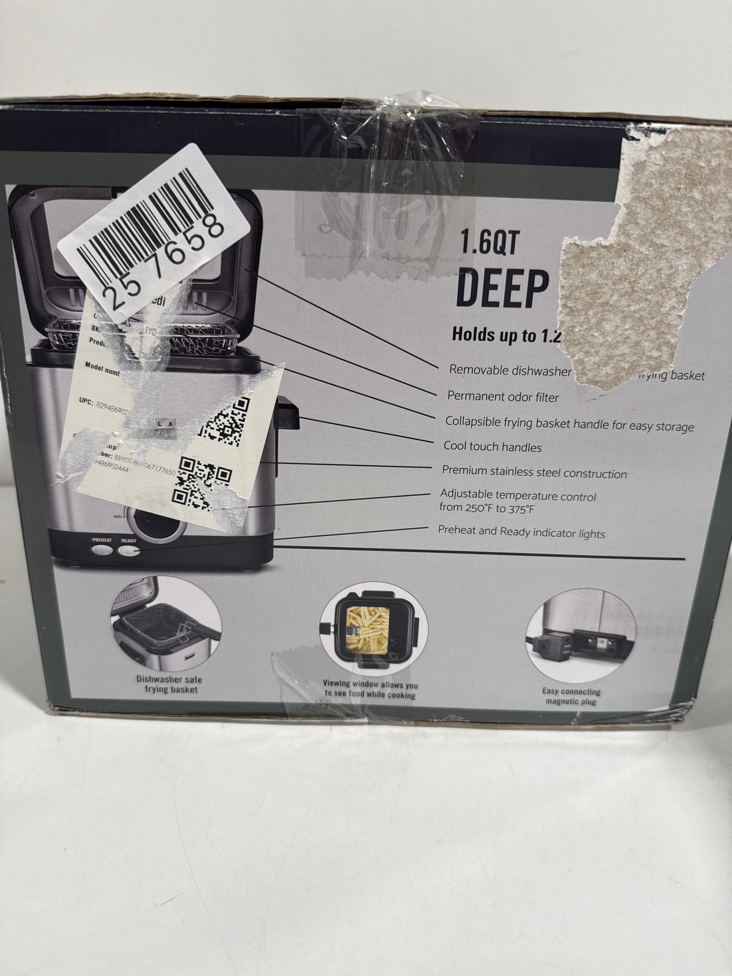 Bella PRO - 1.6-qt. Deep Fryer - Stainless Steel