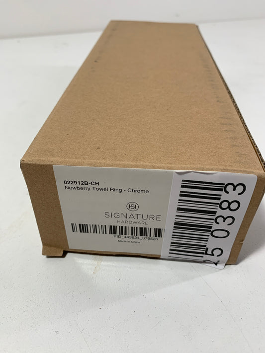 Signature Hardware 418834 Newberry 10-1/4" Wall Mounted Towel Ring