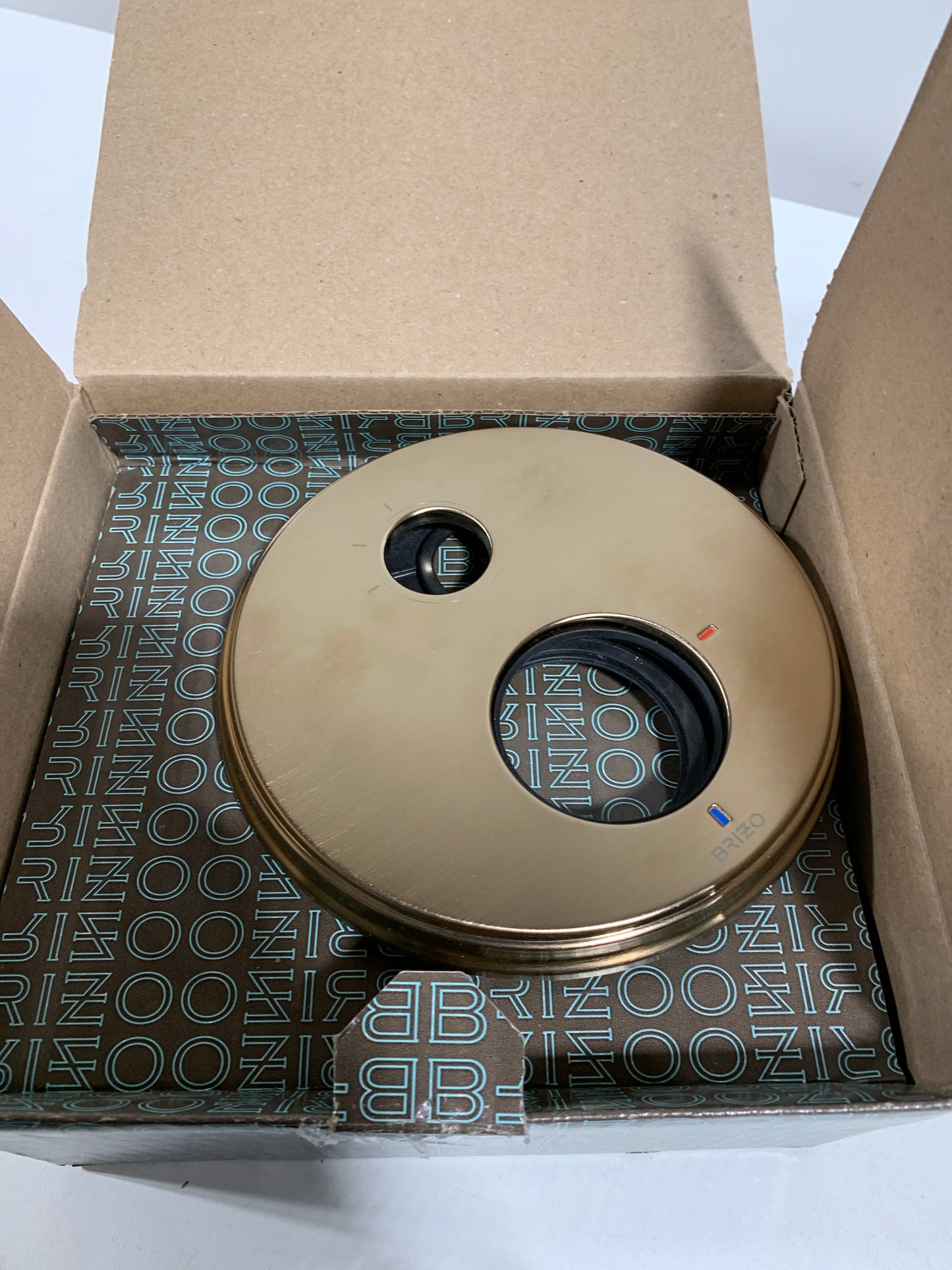 Brizo T75P576-LHP Invari Pressure Balanced Valve Trim with Integrated 3 Function Diverter for Two Shower Applications - Less Rough-in and Handles Luxe