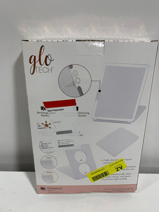 Glo-Tech - Slim Travel LED Mirror - White