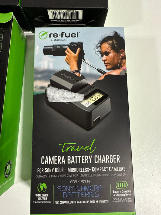 Lot of 6 Digipower - Mirrorless Travel Charger for Sony Replacement Batteries NP-FZ100/FW50/FM500F (Copy)