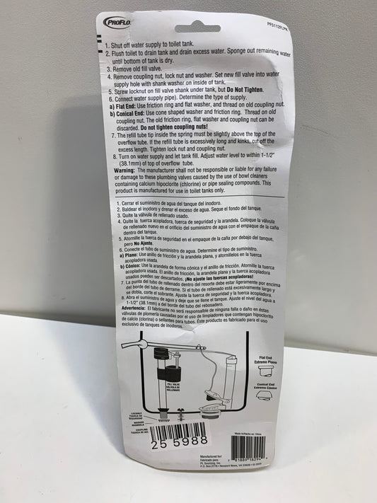 Proflo Pf5112flpk Residential Toilet Manual Flush Valve