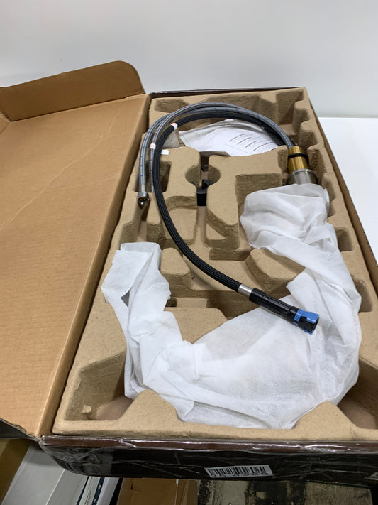 Ridgeway Single Handle Pull Down Sprayer Kitchen Faucet in Stainless Steel