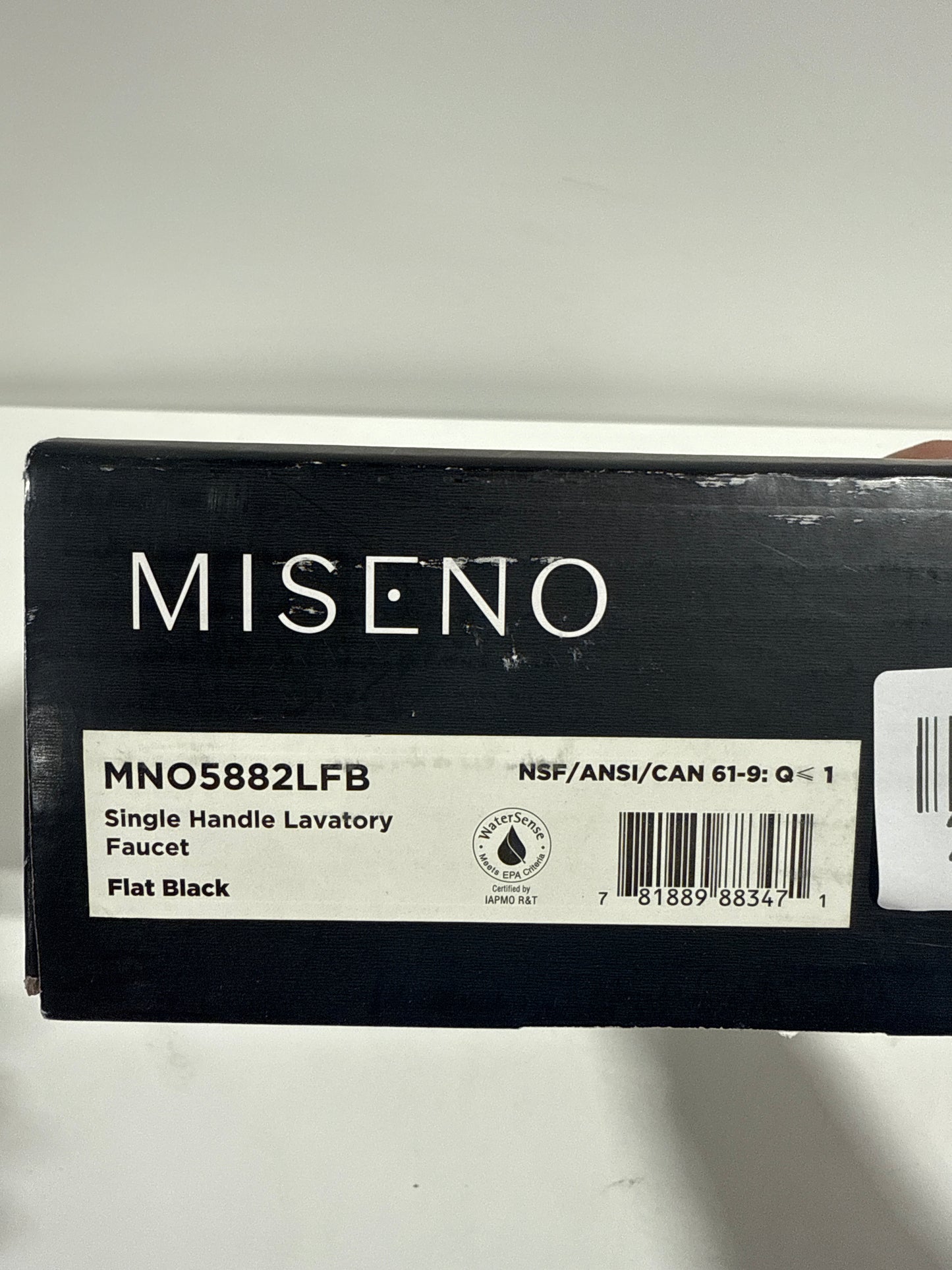 Miseno ML5882 Cascade Single Hole Bathroom Faucet - Includes Push-Pop Drain Assembly and Optional Deck Plate Flat Black