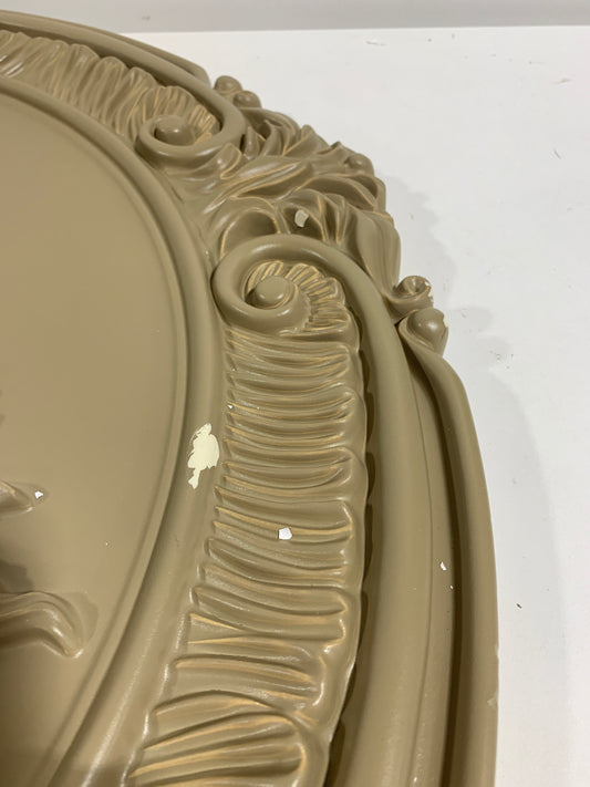Chip 26"OD x 3 3/4"ID x 1 1/2"P Attica with Rose Ceiling Medallion (Fits Canopies up to 4 1/2"), Hand-Painted Mississippi Mud