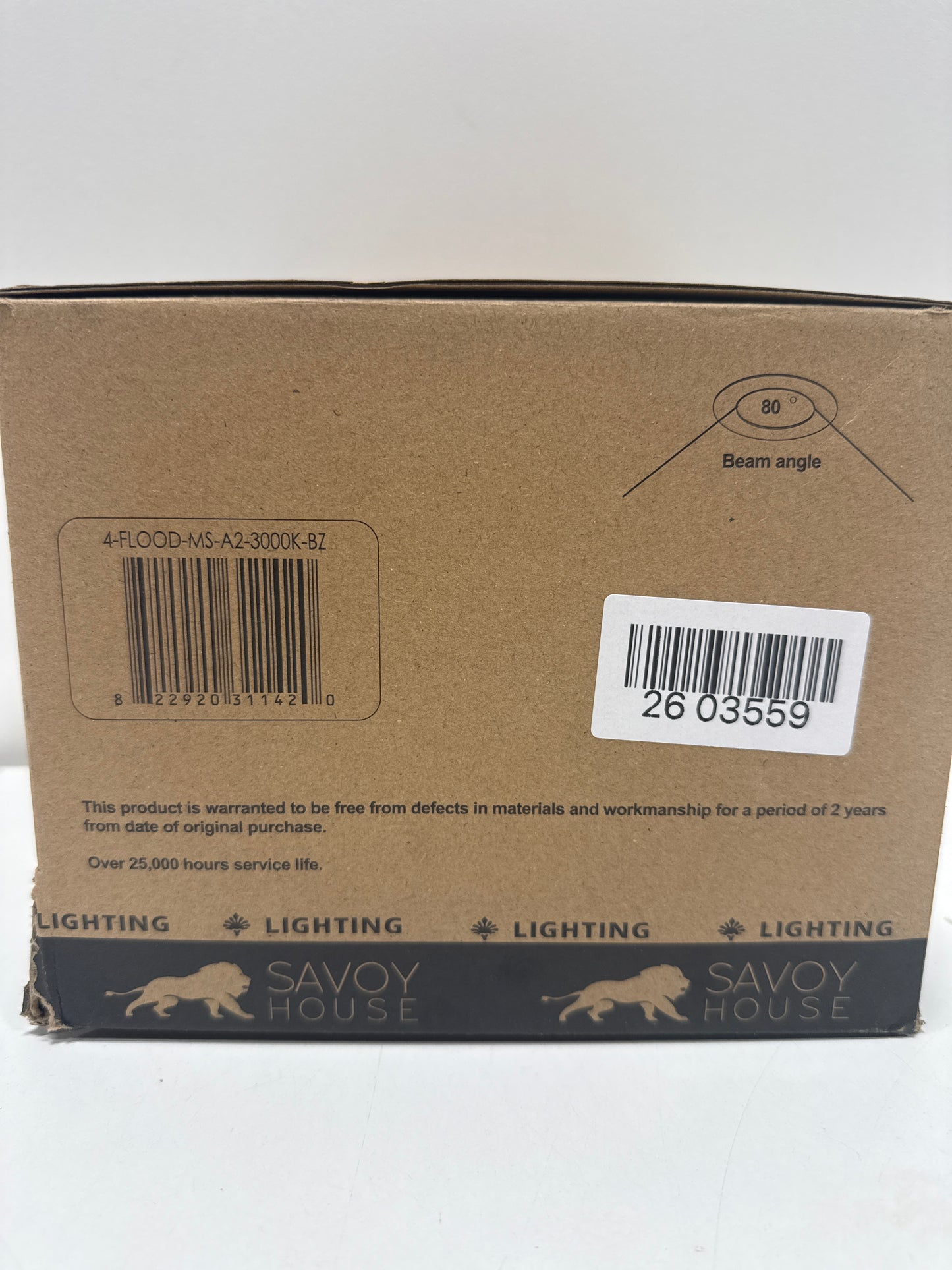 Savoy Lighting Assets 4-FLOOD-MS-A2-3000K-BZ Outdoor Flood Light with Motion Sensor Covers 270°, Integrated LED 2-Light 44 Total Watts, 7" H x 8" W, Bronze