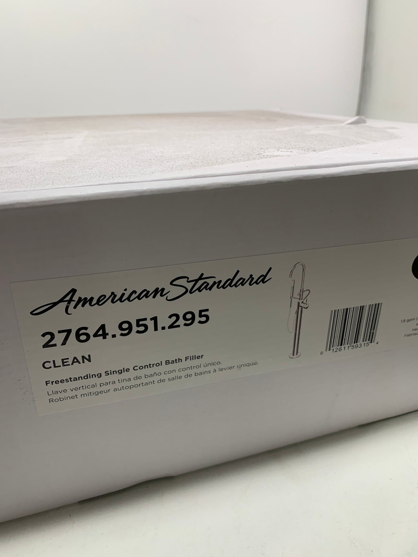 Cadet Single-Handle Freestanding Roman Tub Faucet with Hand Shower in Brushed Nickel