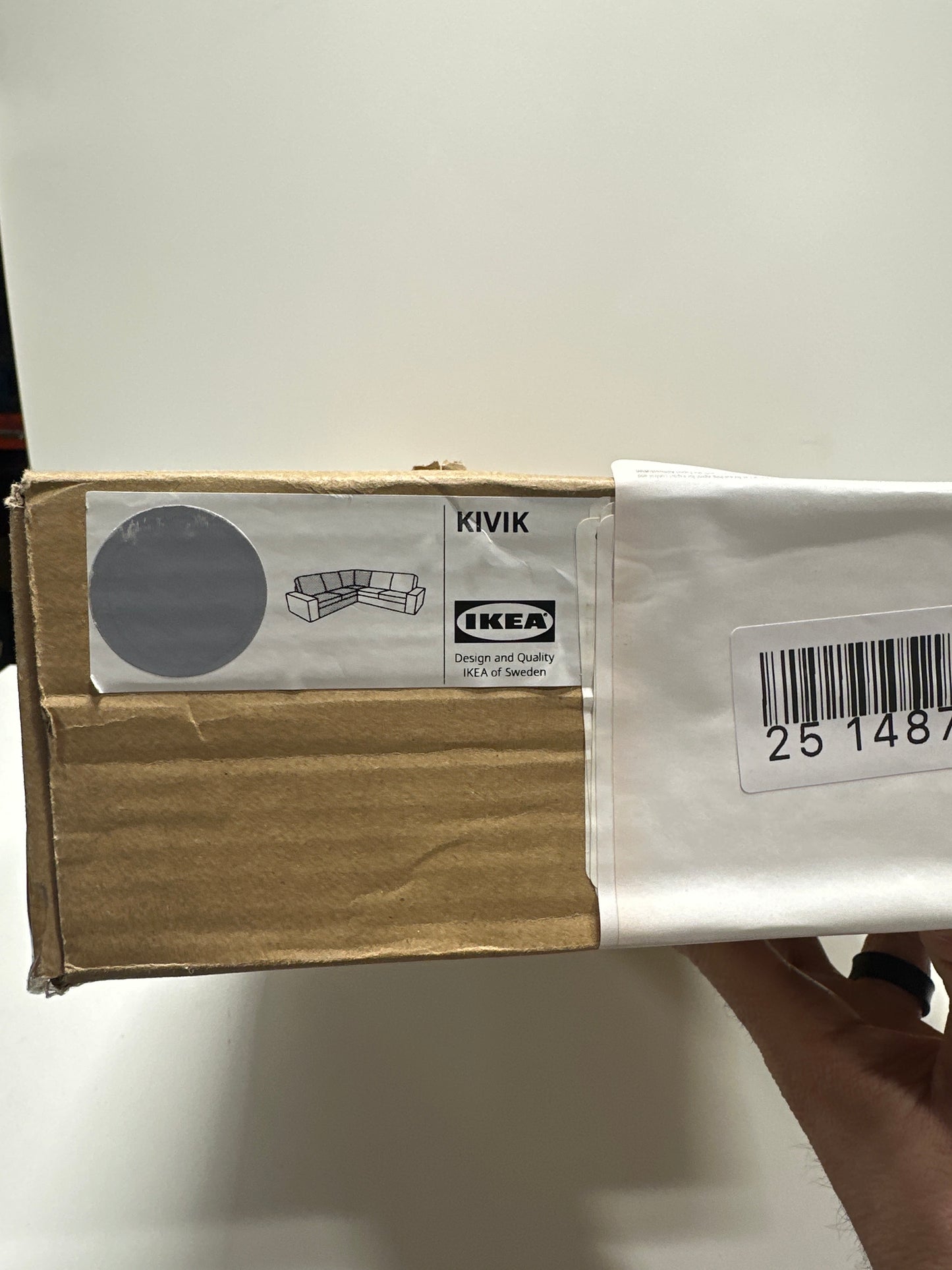 Ikea KIVIK Cover for corner section, Grey