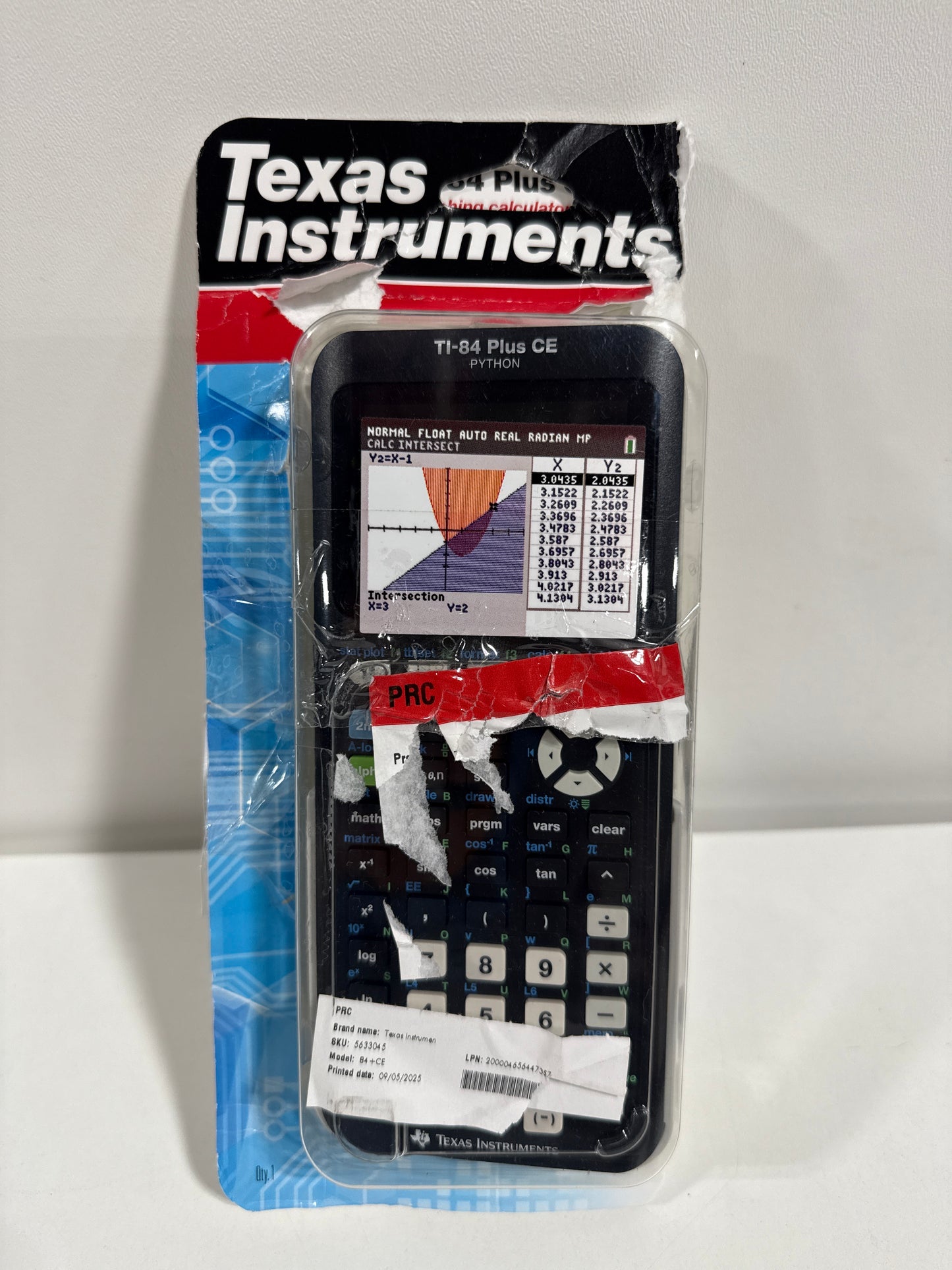 Used Texas Instruments 84 Plus CE Graphing Calculator - Black