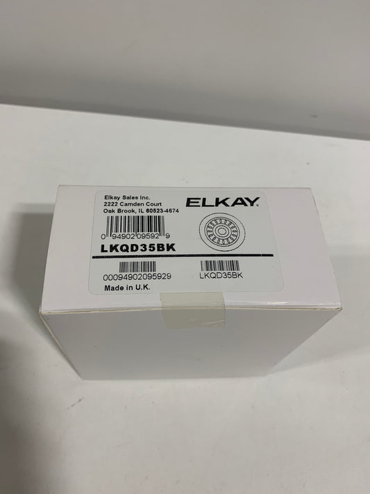 Elkay Polymer Disposer Fitting for 3-1/2 in. Sink Drain Opening in Black