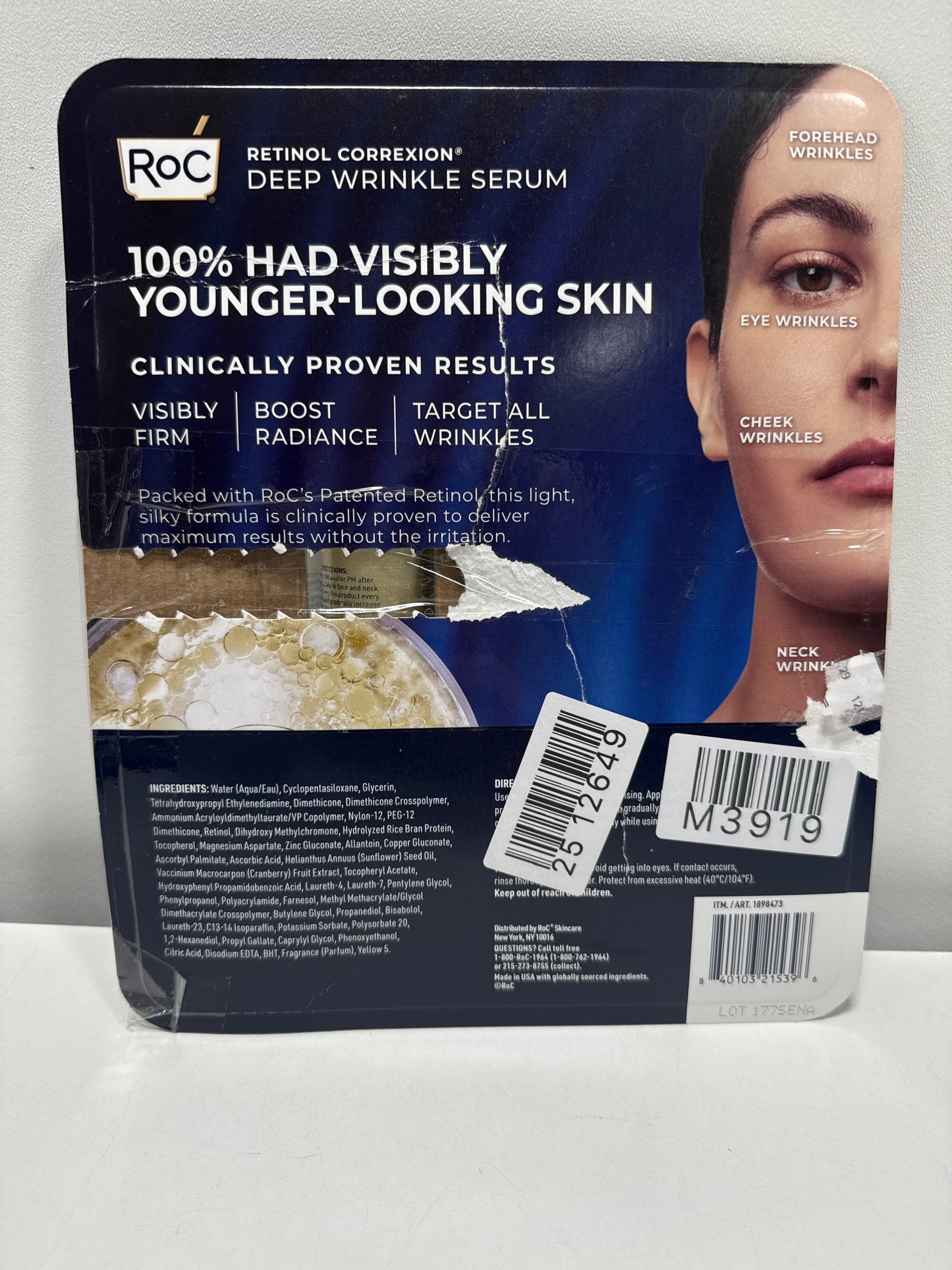 RoC Retinol Correxion Deep Wrinkle Serum, 2 Pack, 1.7 Fl Oz Each, Total 3.4 Fl Oz