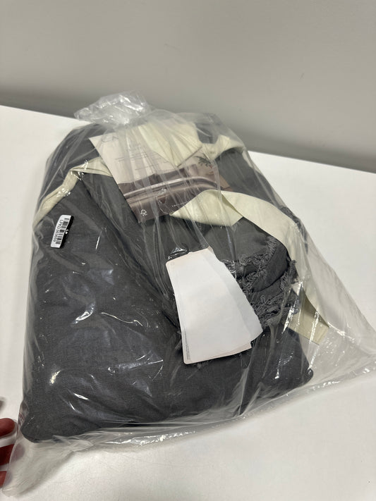 King Heavyweight Linen Blend Duvet Cover & Sham Set Dark Gray - Casaluna™: Zipper Closure, OEKO-TEX Certified